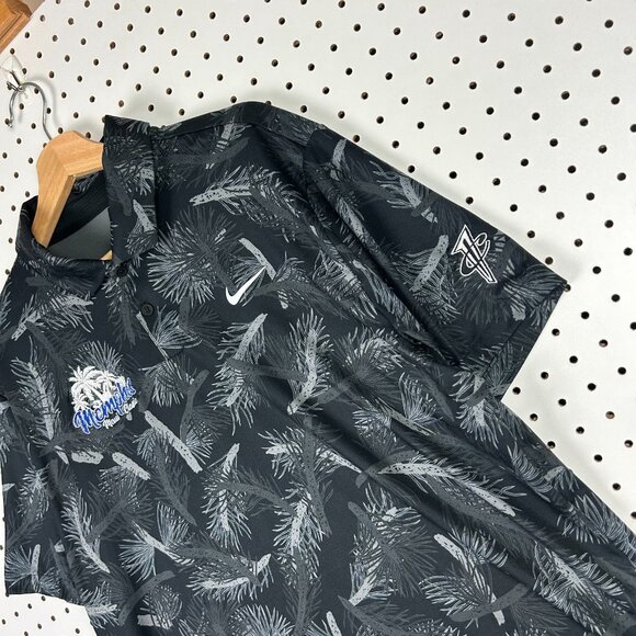Nike 1 Cent Memphis Tigers Polo Large Maui Floral 24-25  Penny Coach Sideline - Picture 3 of 6
